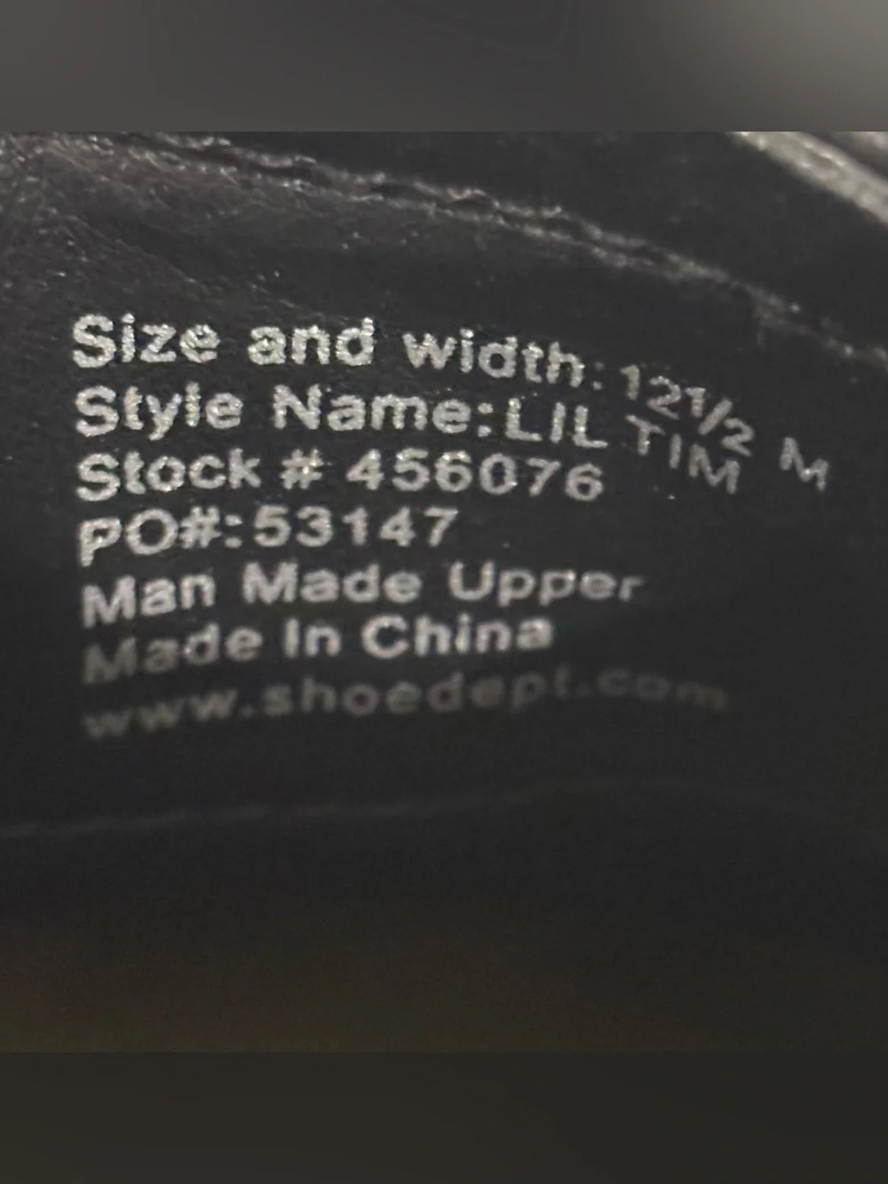 Robert David Lil Tim Black Slip On Dress Shoes Boys Size 12 1/2 M